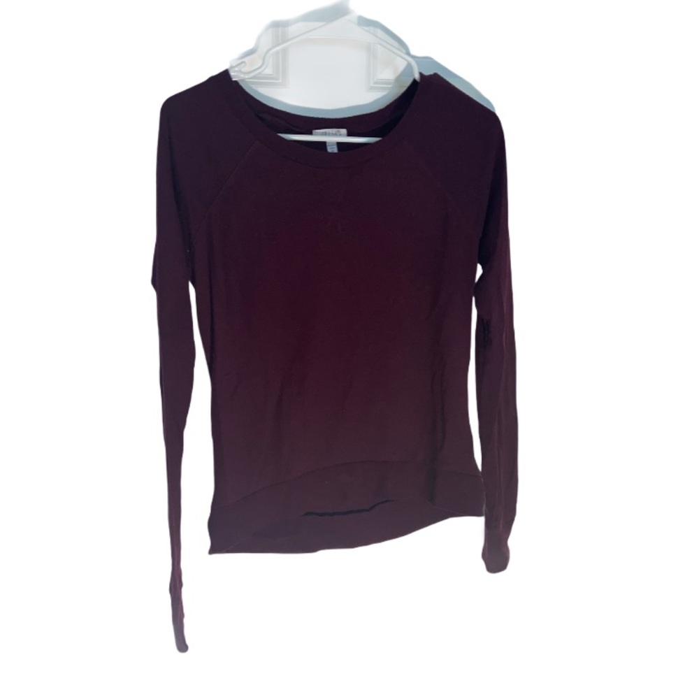 dELiA’s Maroon/Burgundy Long Sleeved Shirt